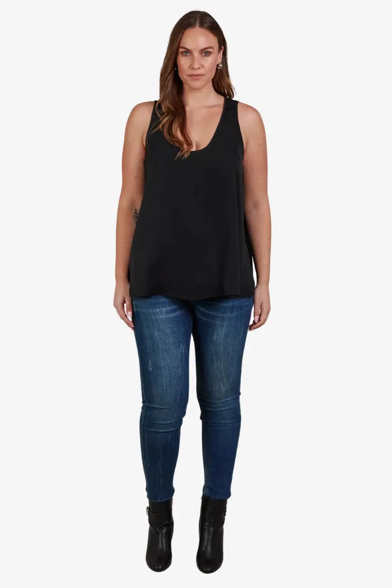 Eb & Ive - Elsie Tank - Black 1
