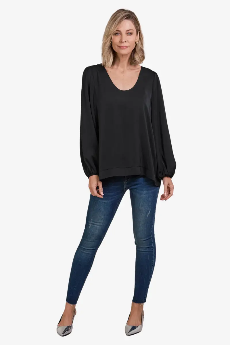 Eb & Ive - Elsie Top - Black 1