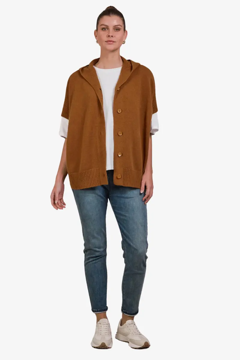 Eb & Ive - Estel Hood Knit - Hazel 1