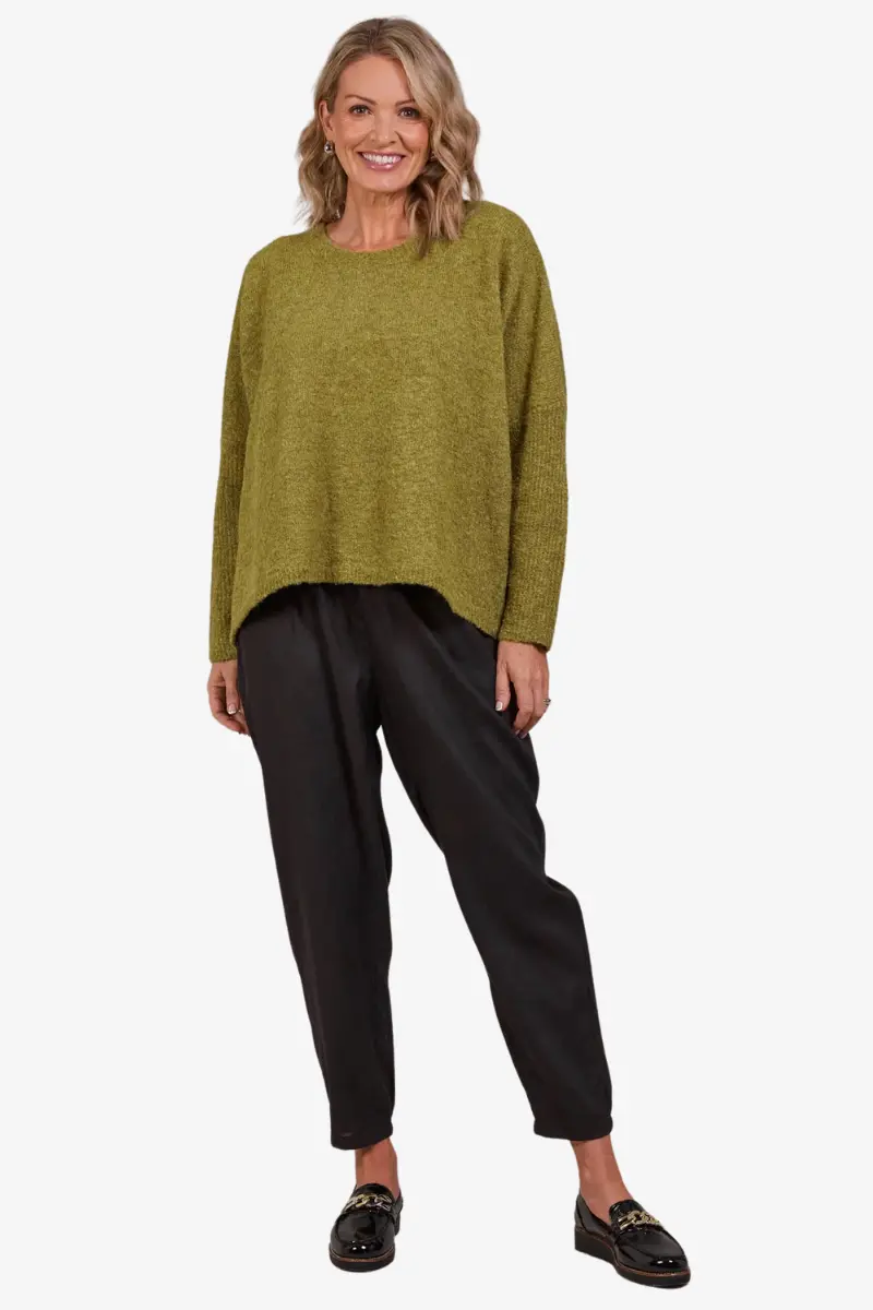 Eb & Ive - Folie Relaxed Knit - Chartreuse 1