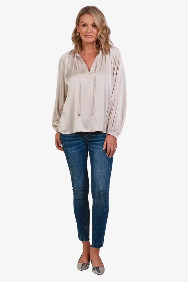 Eb & Ive - Ivy Blouse - Clay 1