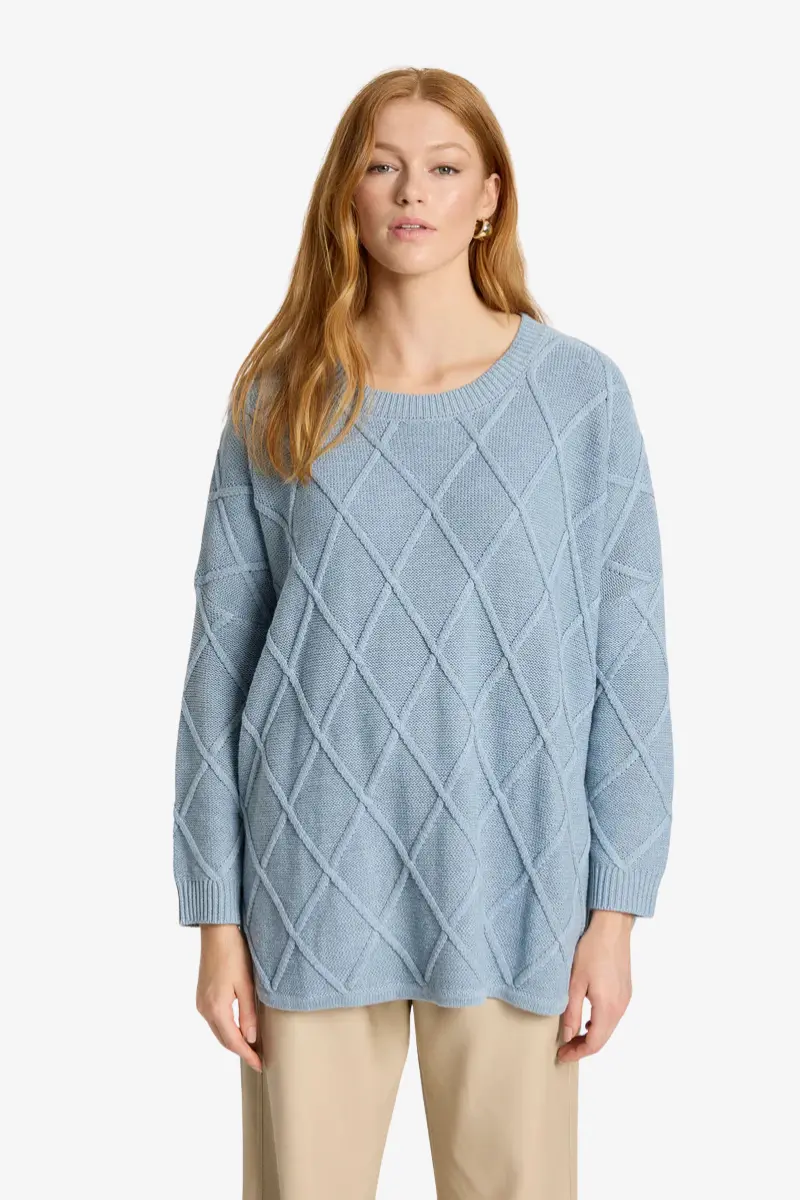 Eb & Ive - Liora Relaxed Knit - Lake 1