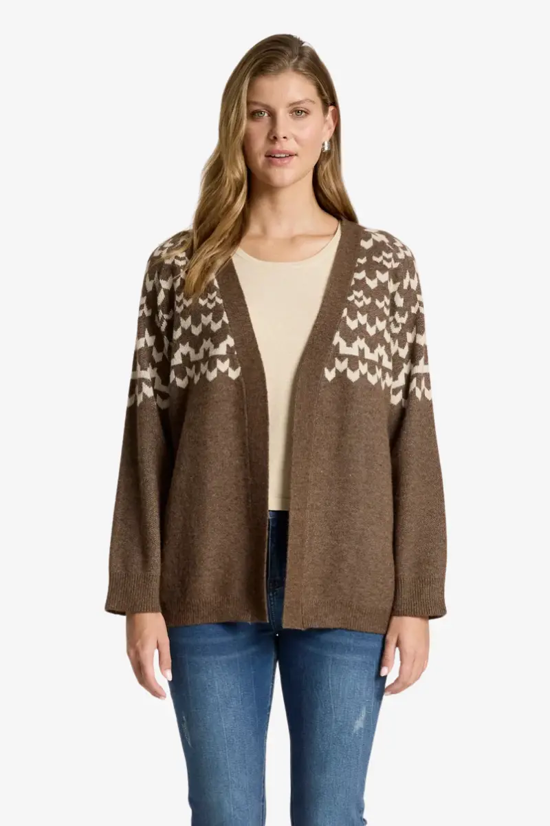 Eb & Ive - Maasai Cardigan - Cocoa/Dune 1
