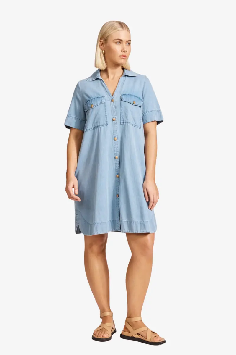 Eb & Ive - Melenia Shirt Dress - Denim 1