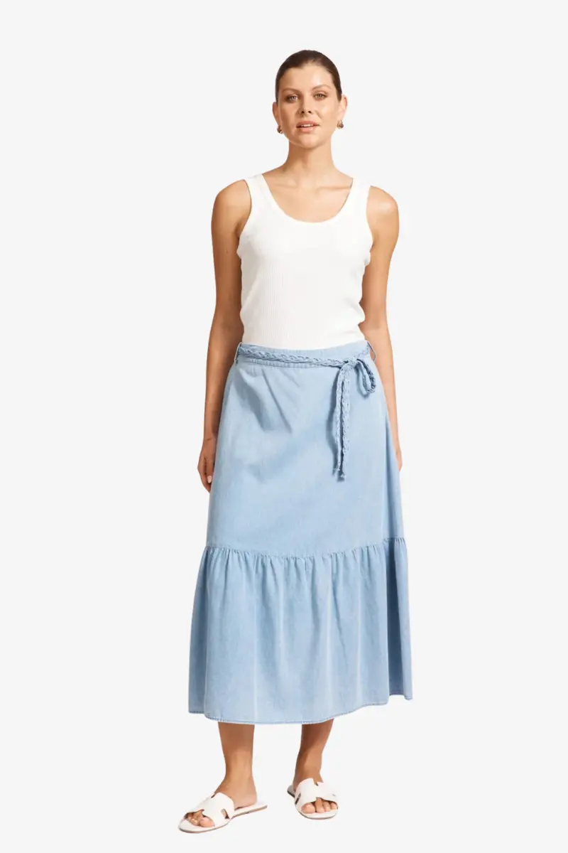Eb & Ive - Melenia Skirt - Denim 1