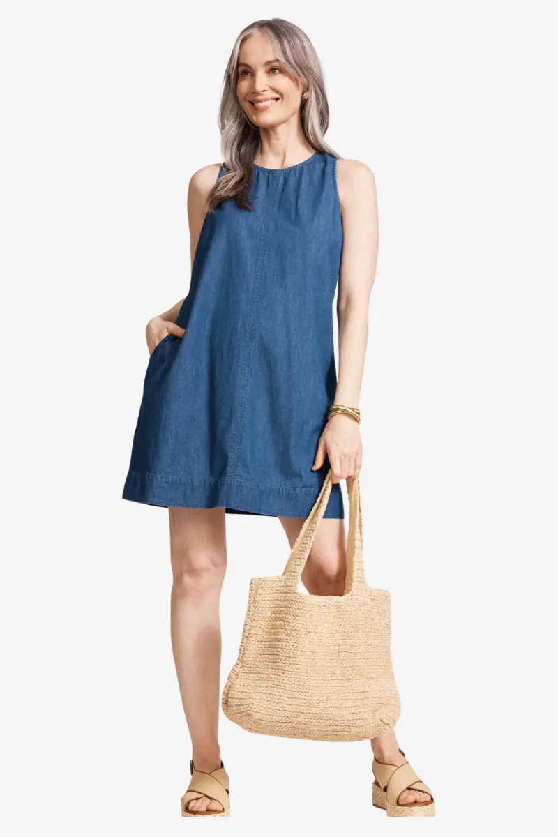 Eb & Ive - Melenia Tank Dress - Indigo 1