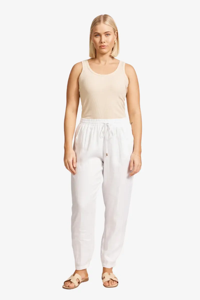Eb & Ive - Miramar Pant - White 1