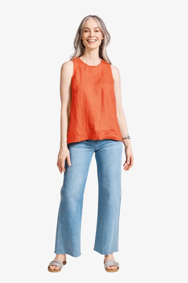 Eb & Ive - Miramar Tank Top - Coral 1