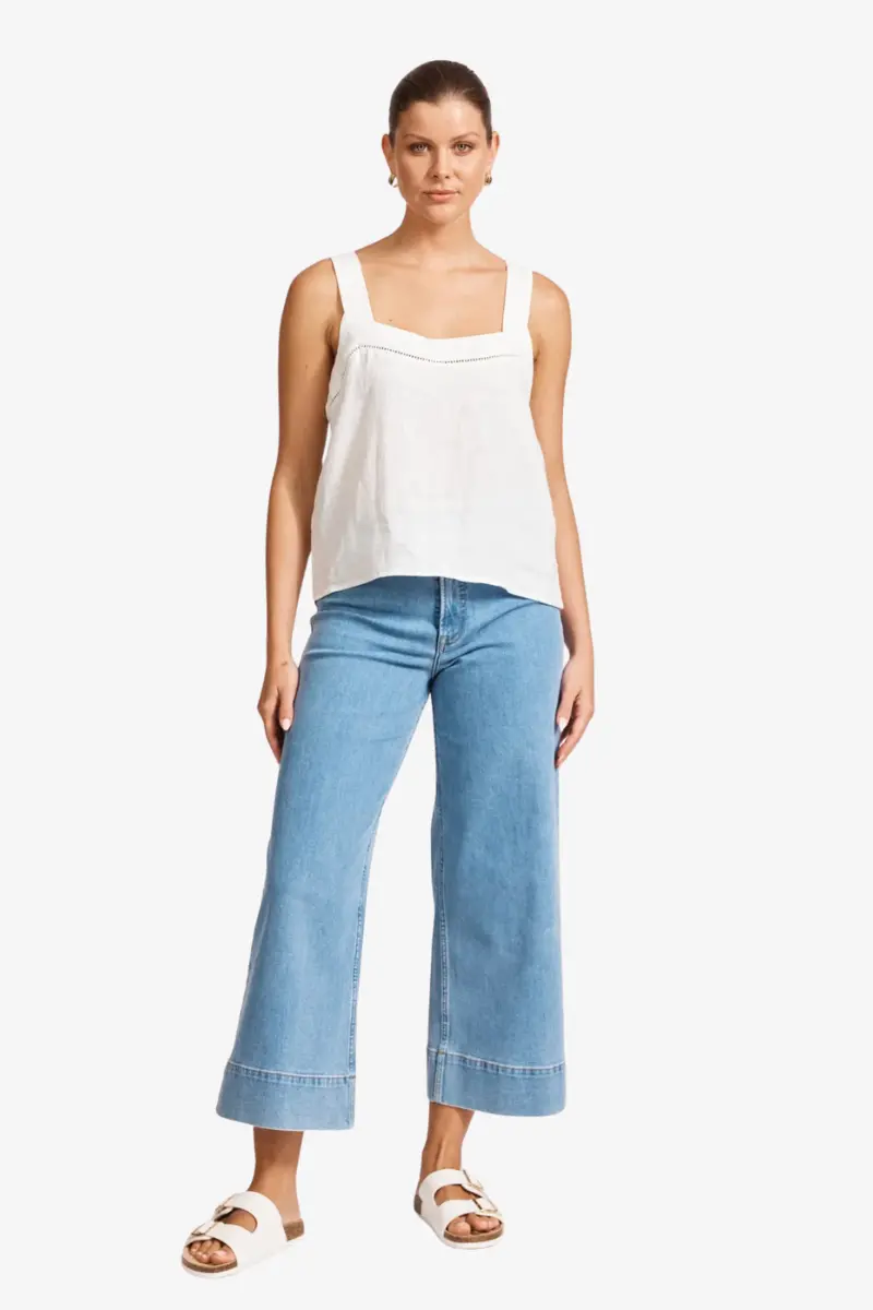 Eb & Ive - Miramar Tank - White 1