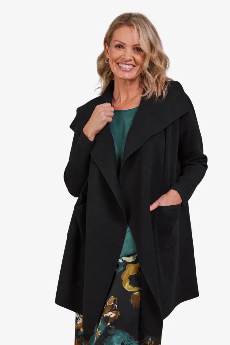 Eb & Ive - Palmer Relaxed Cardigan - Black 1