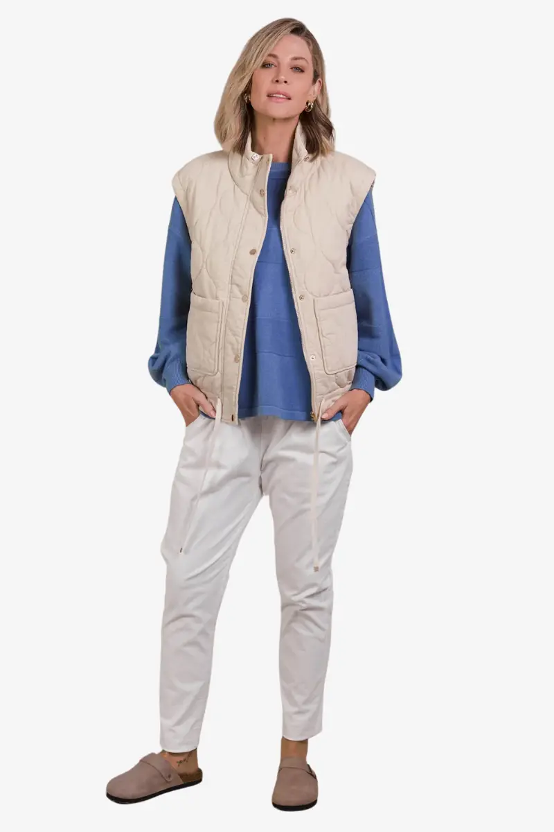 Eb & Ive - Pepi Vest - Ecru 1