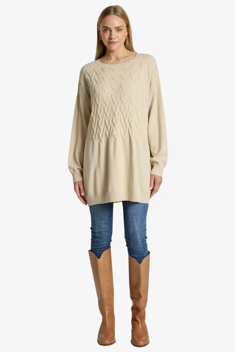 Eb & Ive - Samira Relaxed Knit - Bisque 1