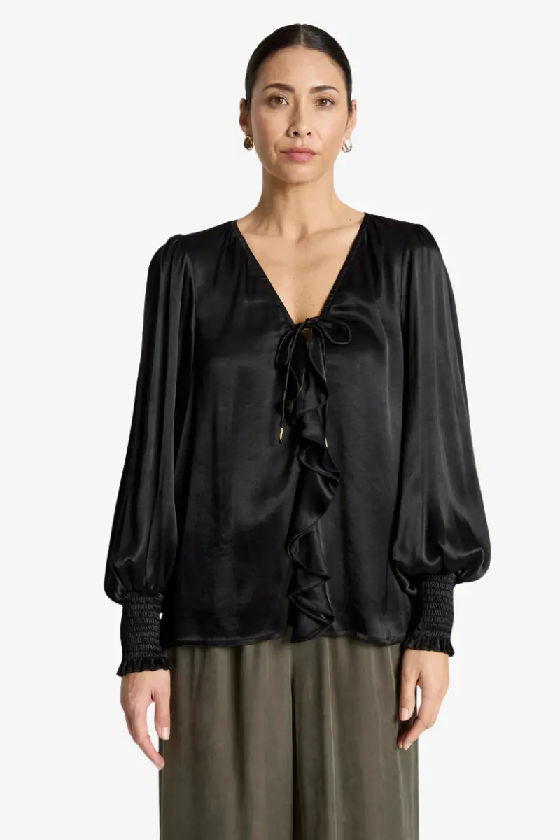 Eb & Ive - San Frill Top - Black 1