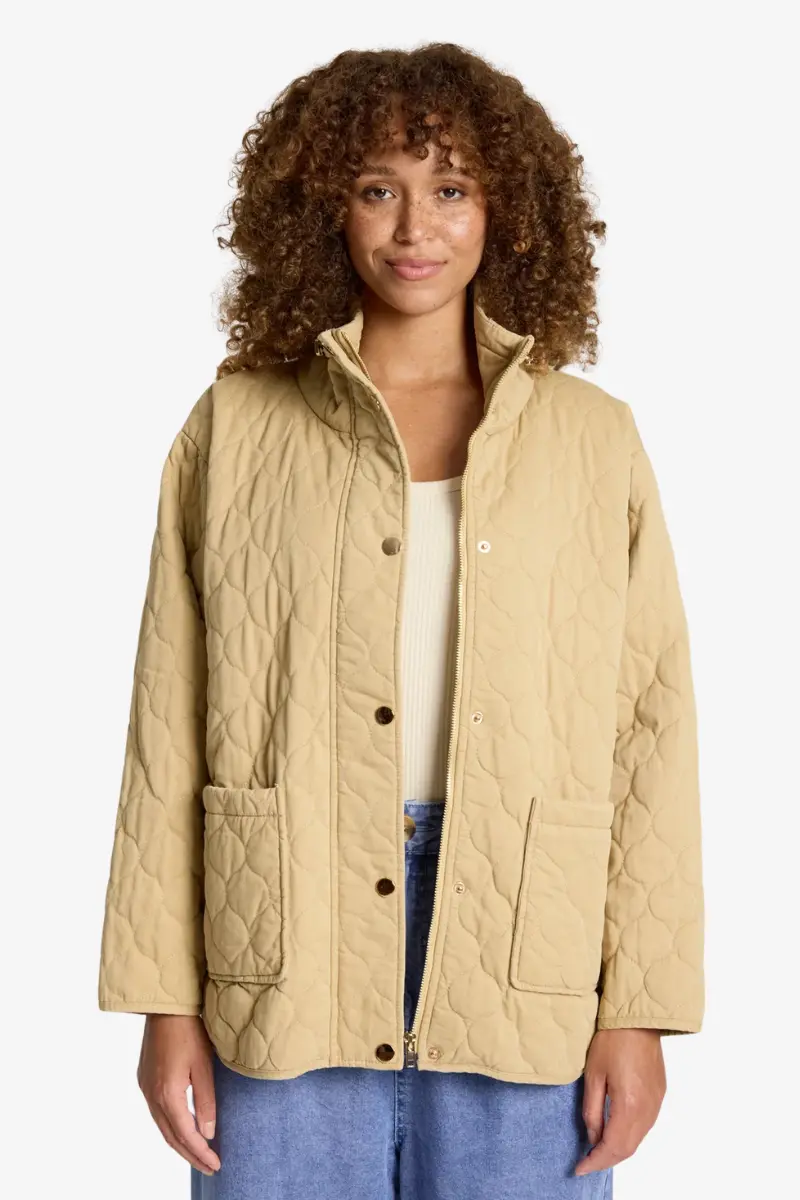 Eb & Ive - Sansi Quilted Jacket - Dune 1