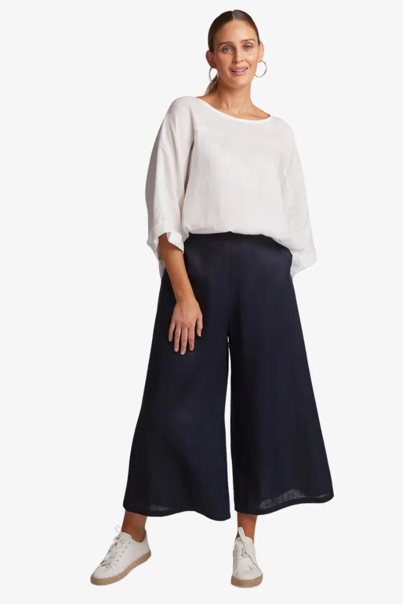 Eb & Ive - Studio Crop Pant - Navy 1