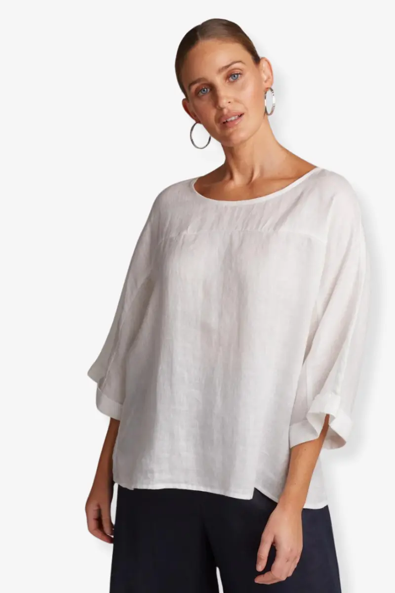 Eb & Ive - Studio Relaxed Top - Salt 1