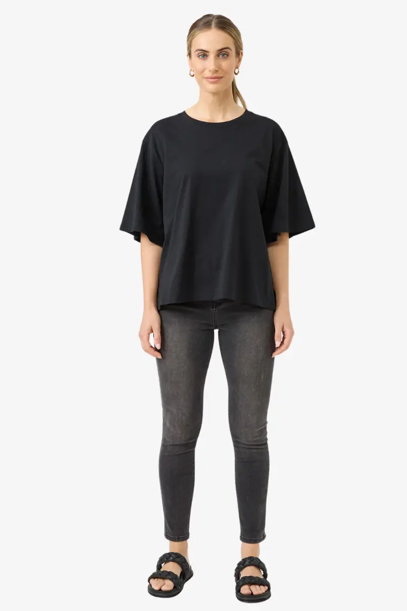 Eb & Ive - Studio Tee - Ebony 1