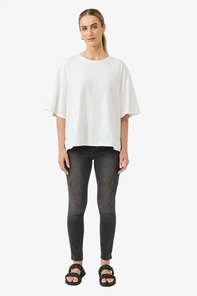 Eb & Ive - Studio Tee - Salt 1