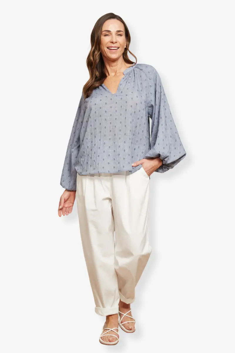 Eb & Ive - Zephyr Blouse - Nevada 1