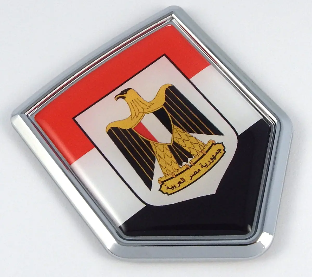 Egypt Decal Egyptian Flag Car Chrome Emblem Sticker Badge 1