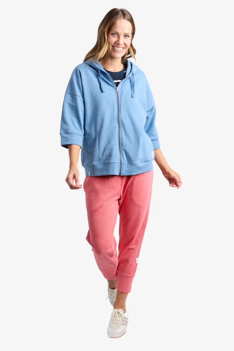 Elm - Beachy Zip Hoody - Blue Shadow 1