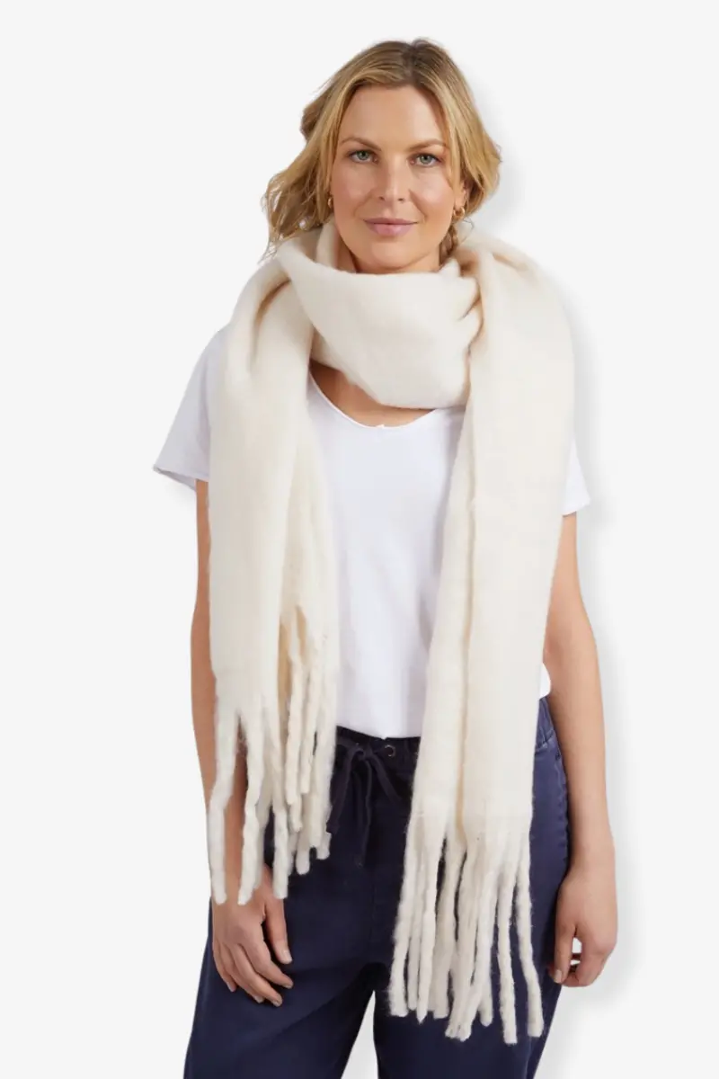 Elm - Comfy Scarf - Oat 1