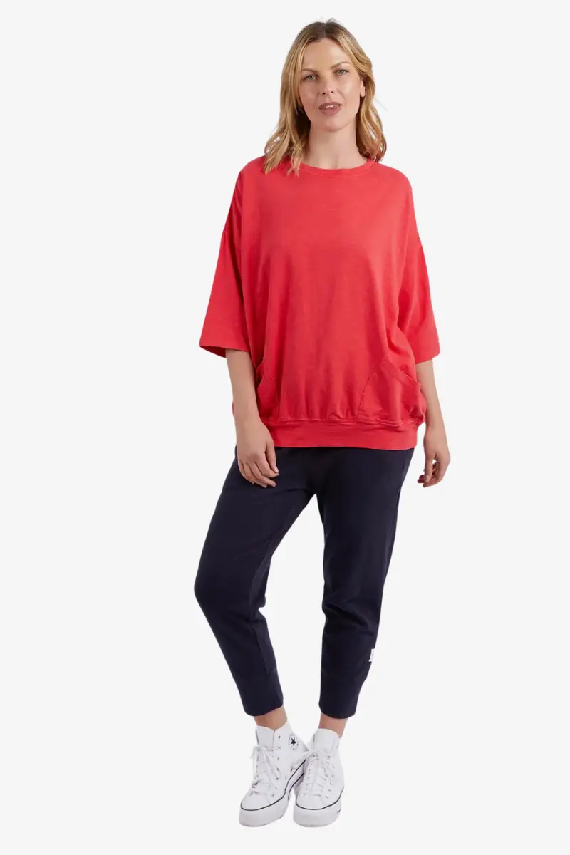 Elm - Fundamental Mazie Sweat - Bittersweet Red 1