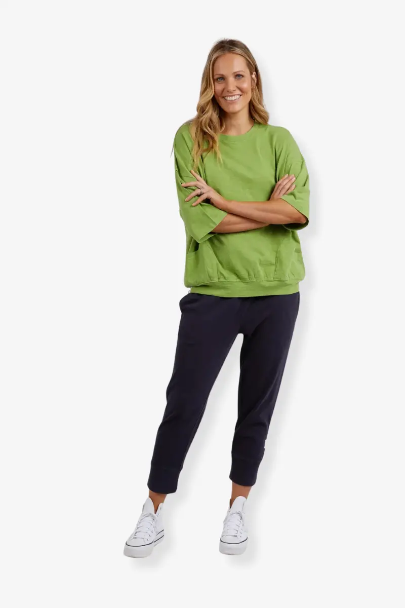 Elm - Fundamental Mazie Sweat - Jungle Green 1