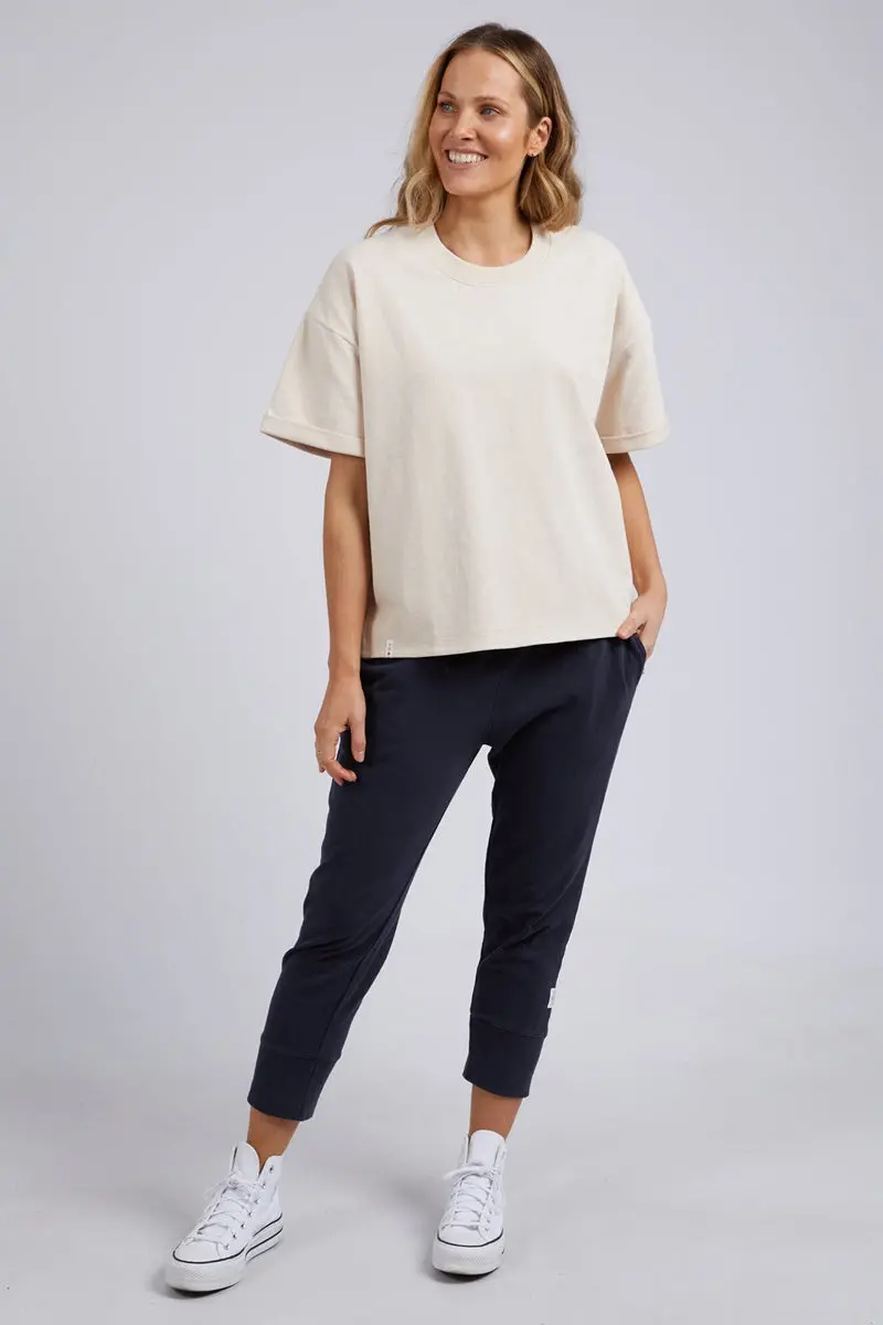 Elm - Lucia Short Sleeve Sweat - Oat 1