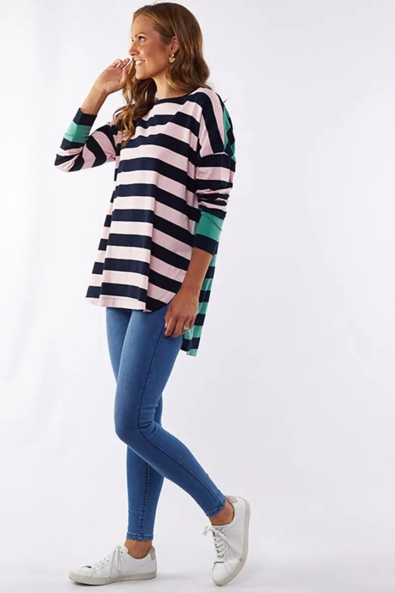 Elm - Carter Stripe Long Sleeve Top 1