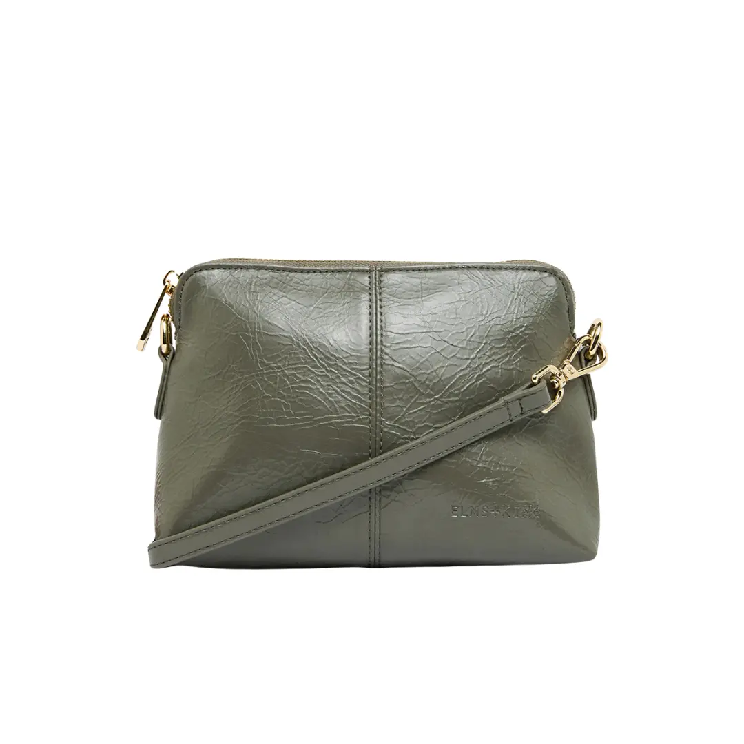 Elms + King - Burbank Crossbody Bag - Khaki Crinkle 1