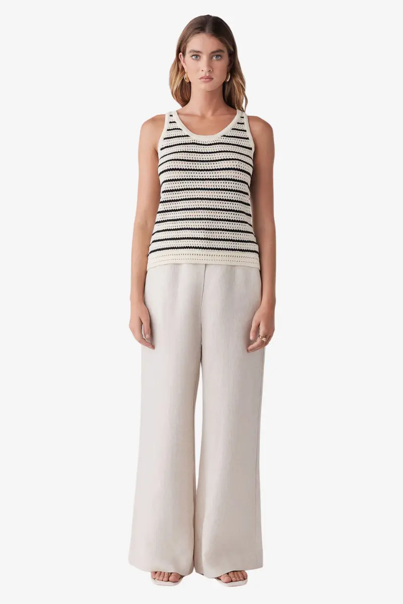 Esmaee - Bahamas Top - Black / White 1