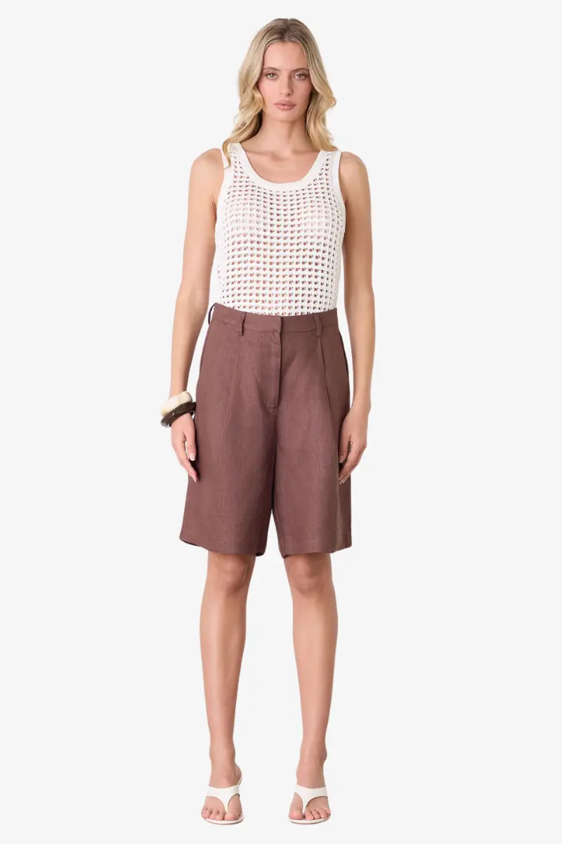 Esmaee - Harbour Knit Tank - Pearl 1