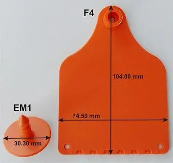 Infotag Cattle F4 + M1 Economy (10 Tags Per Pack) 1