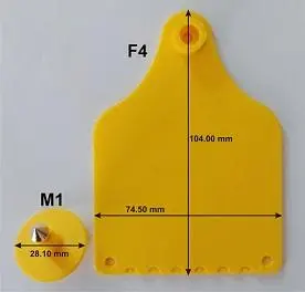 Infotag - Cattle: F4 + M1 (10 Tags Per Pack) 1