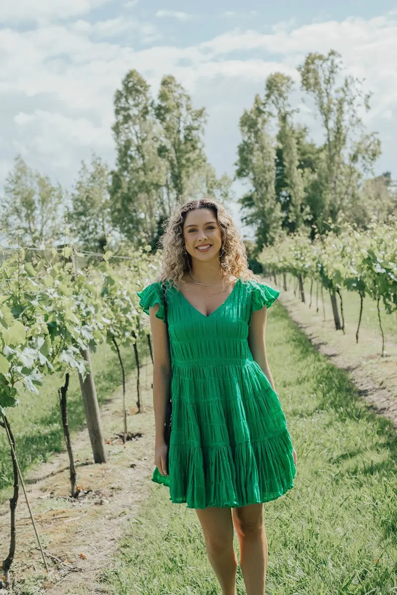Ivy + Jack - Molly Emerald Flutter Dress 3