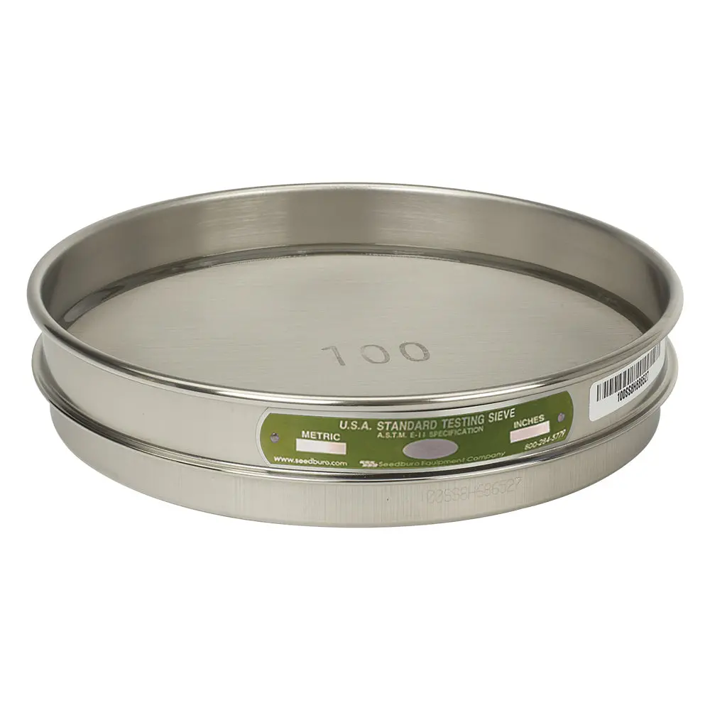 U.S. Testing Sieves 8" Half Height Stainless Steel Frame 2