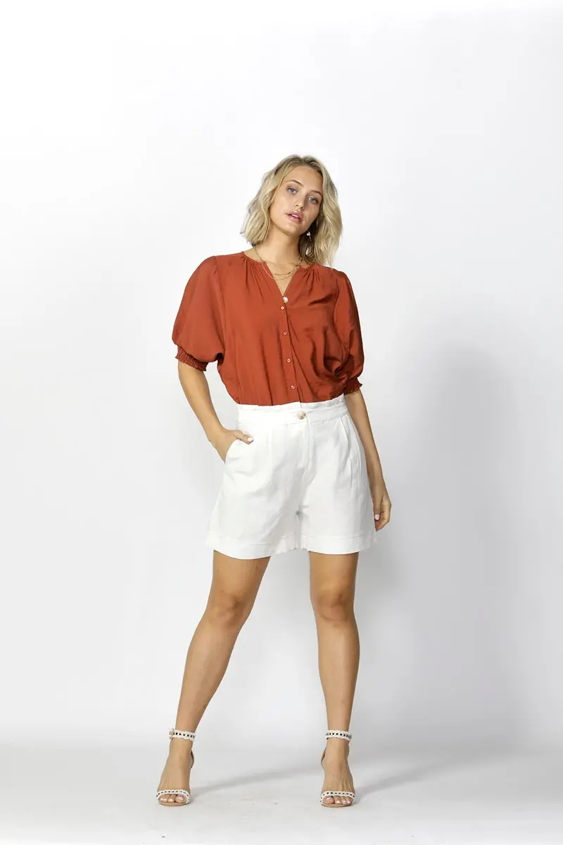 Fate + Becker - Love Game Blouse - Warm Ginger 1