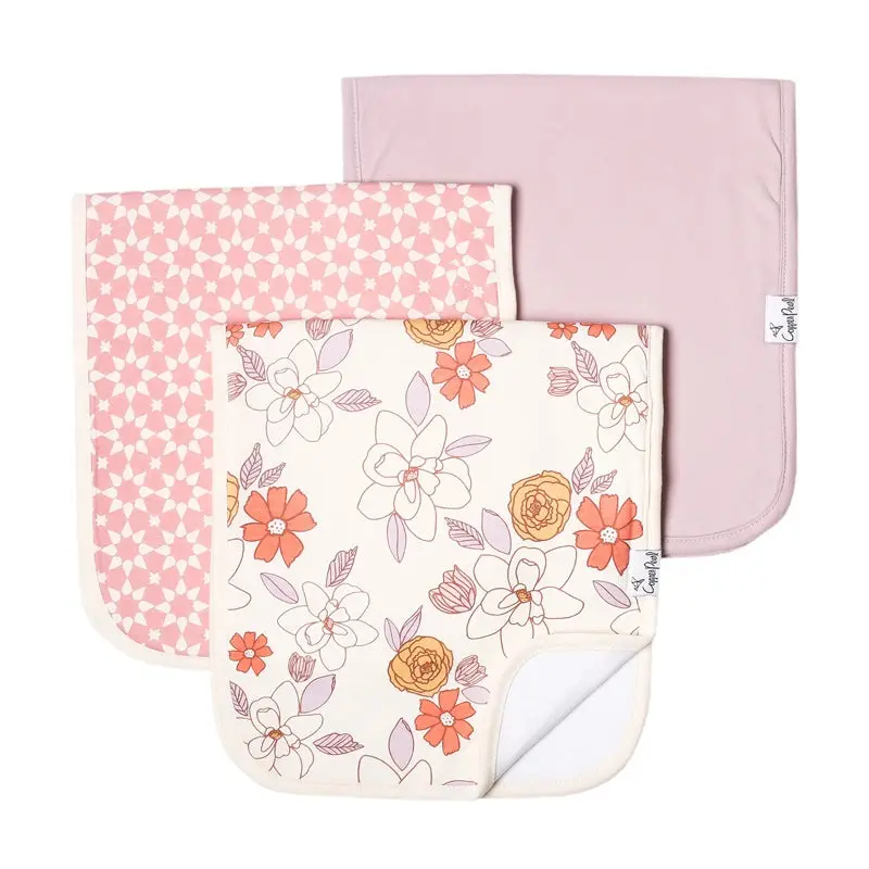Copper Pearl - Burp Cloths 3 Pack - Ferra 1