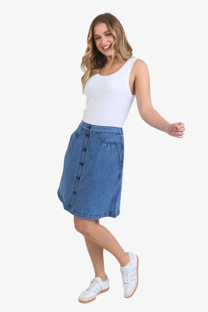 Foxwood - Amanda Skirt - Vintage Blue 1