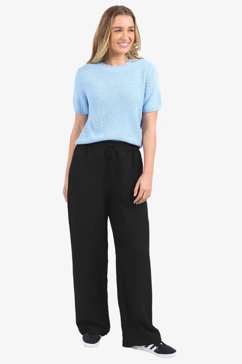 Foxwood - Blair Short Sleeve Knit - Light Blue 1