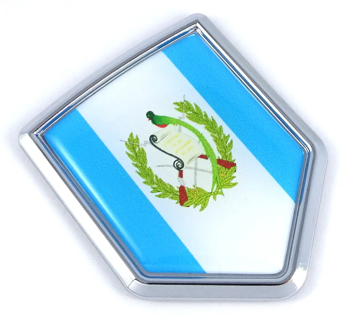 Car Chrome Decals Cbshd085 Guatemala Flag Car Chrome Emblem 3D Decal Sticker Badge 1
