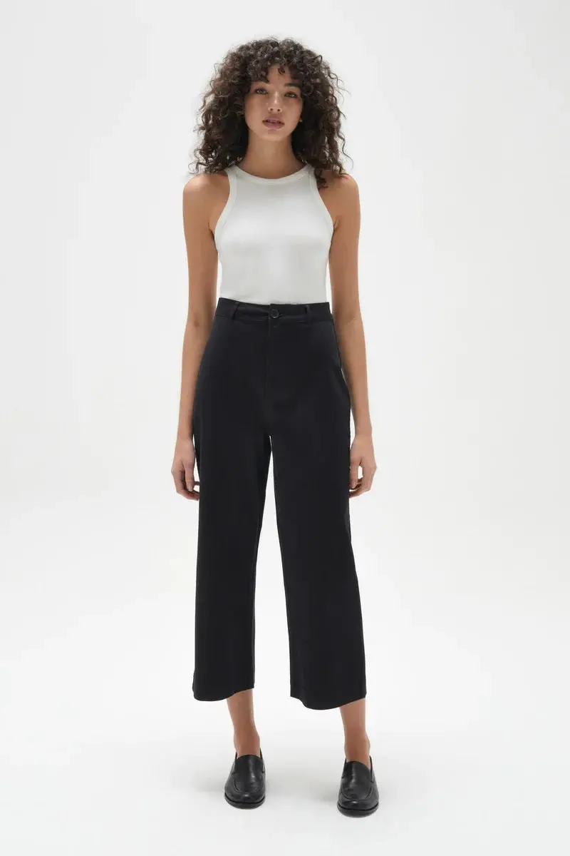 Assembly Label - Hana Twill Pant - Black 1