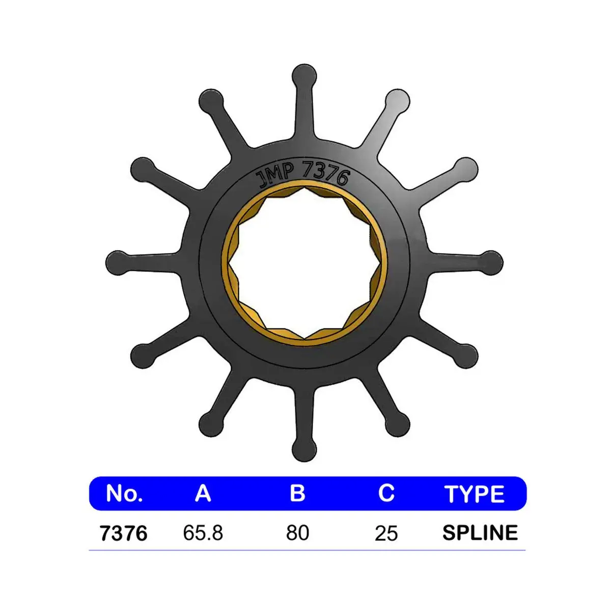 7376-01K Jmp Marine Flexible Impeller Kit 1