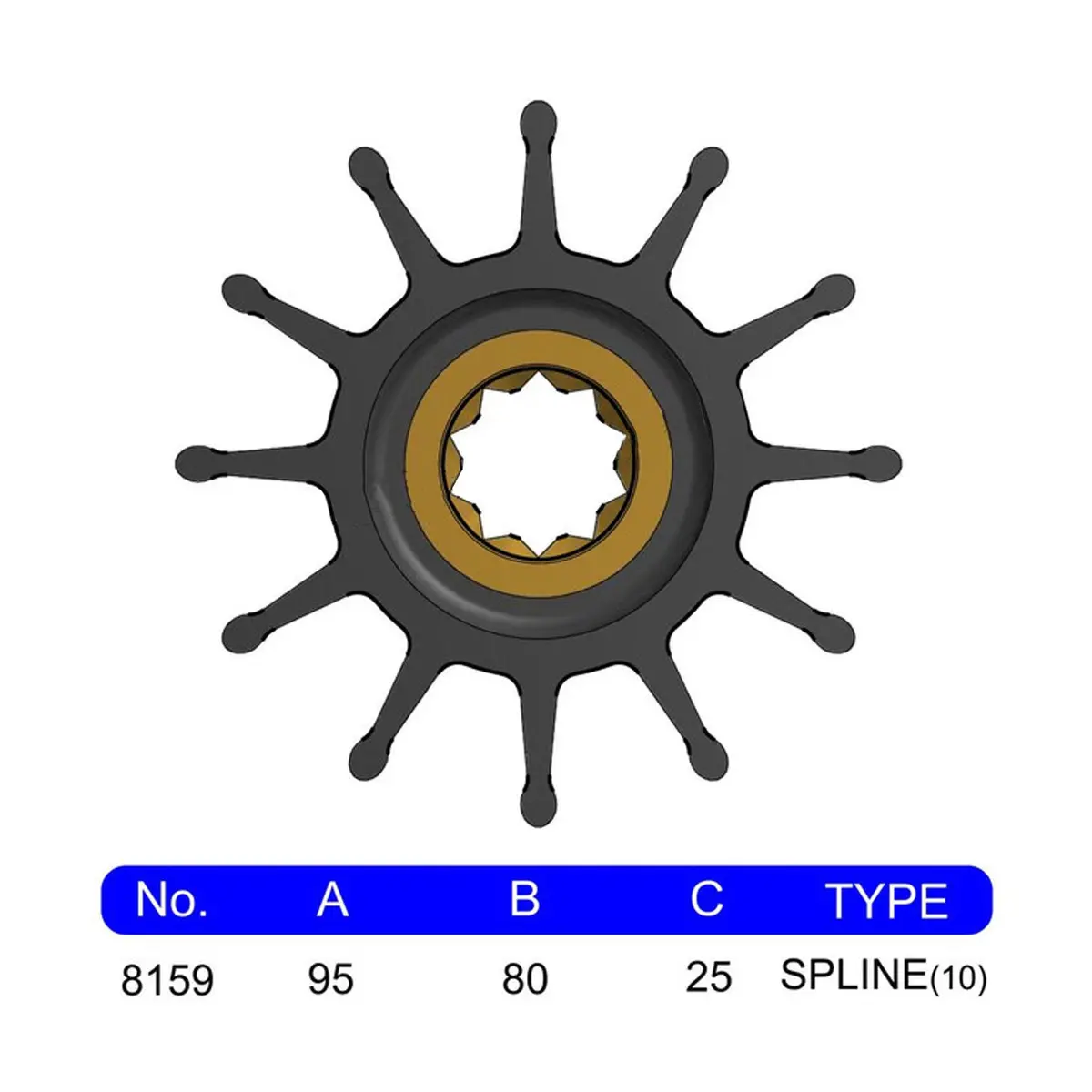 8200-01K Jmp Marine Flexible Impeller Kit 1