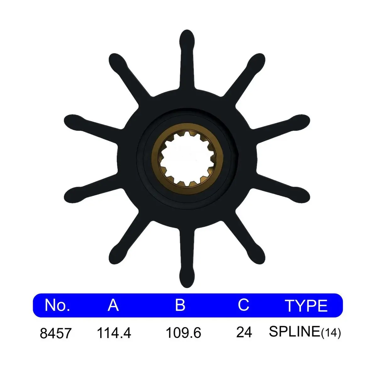 8457-01K Jmp Marine Flexible Impeller Kit 1