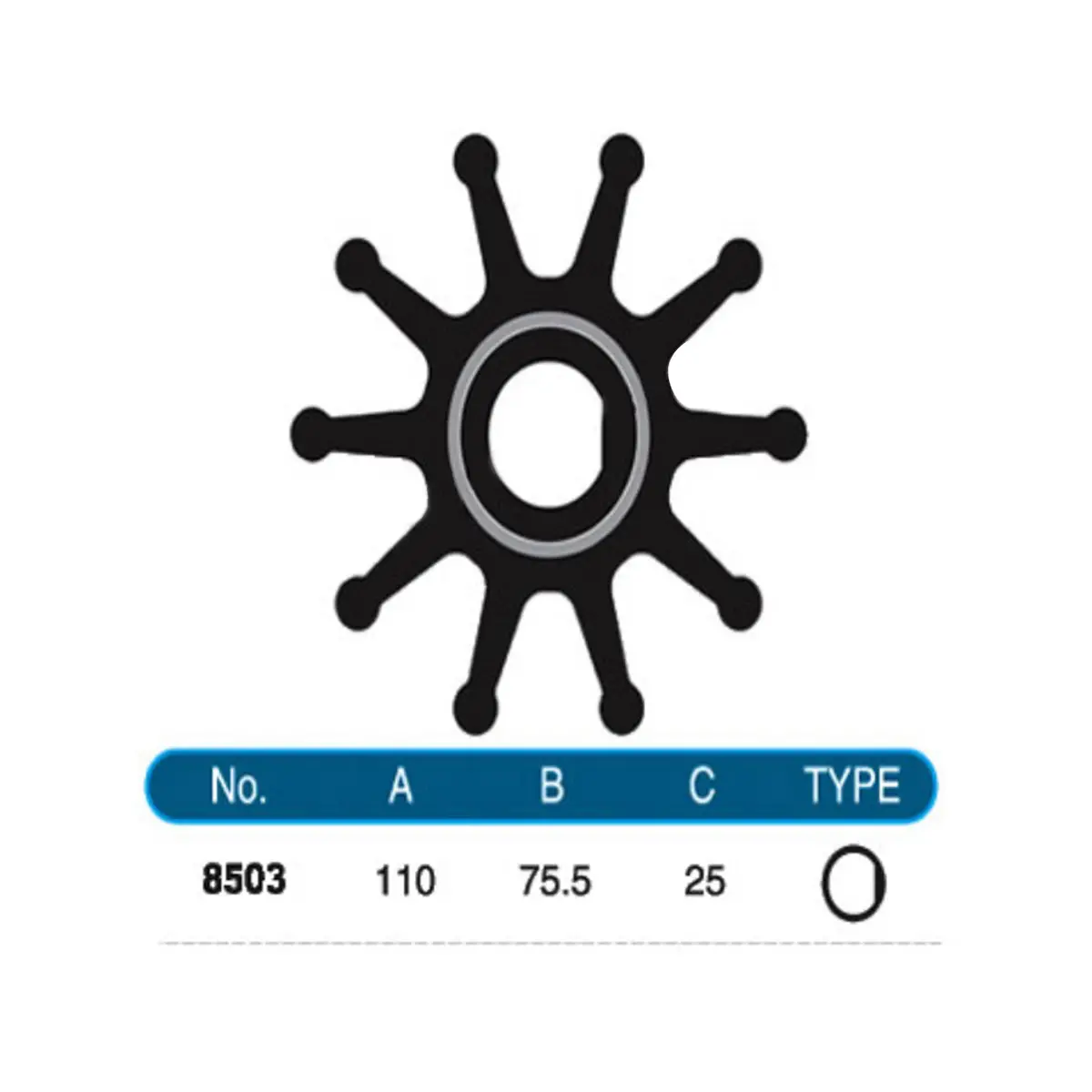 8503-01 Jmp Marine Flexible Impeller 1