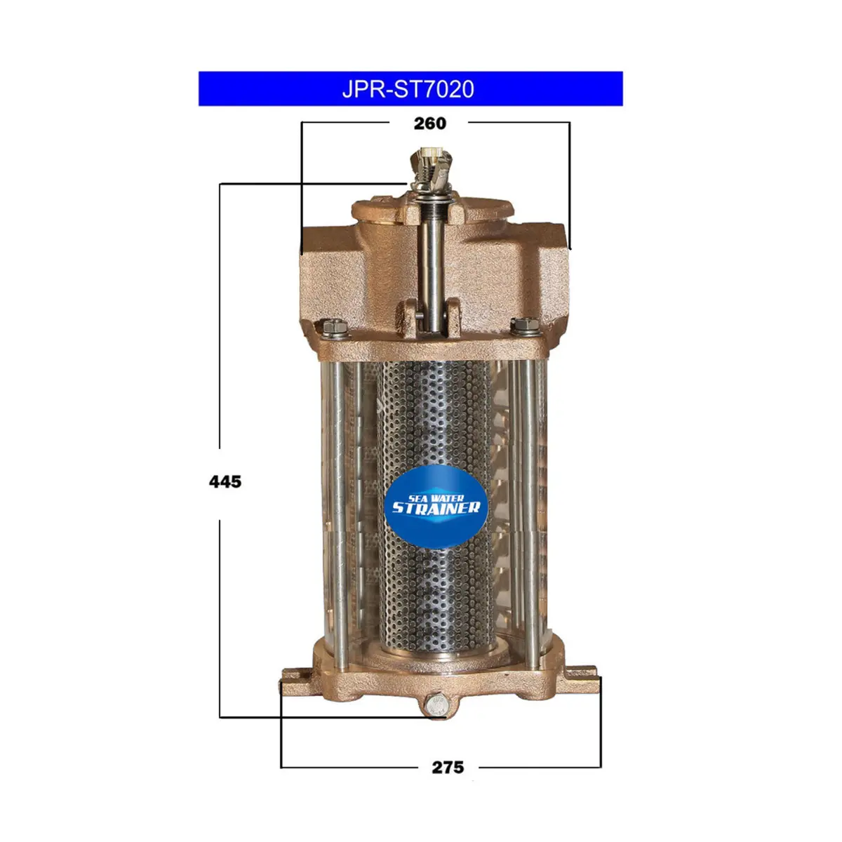 Jpr-St7020 Jmp Marine Seawater Strainer 1