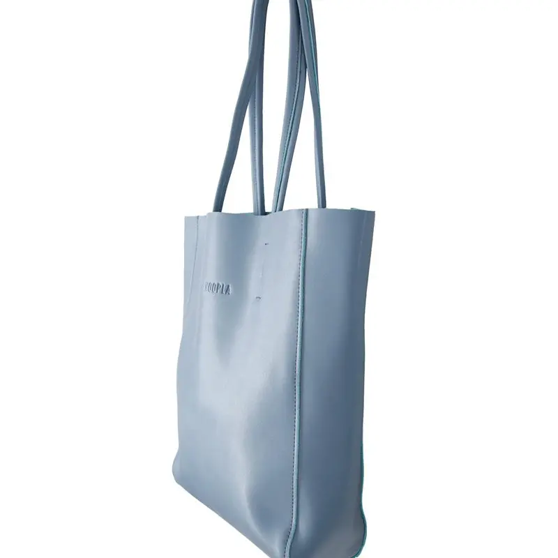 Hoopla - Large Portrait Tote - Blue Grey 2