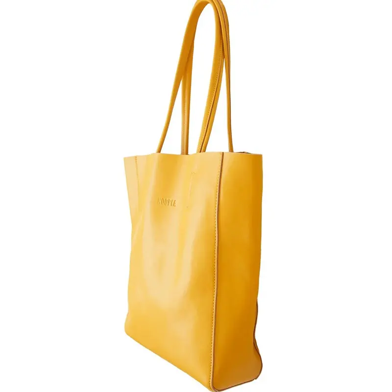 Hoopla - Large Portrait Tote - Mustard 2